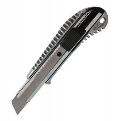 Cutter cuerpo aluminio 18mm con traba de seguridad ONIX