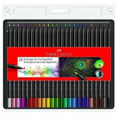 Lápices Ecológicos SUPERSOFT x24 colores Faber-Castell
