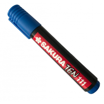 Marcador permanente Ten 111 AZUL punta redonda Sakura
