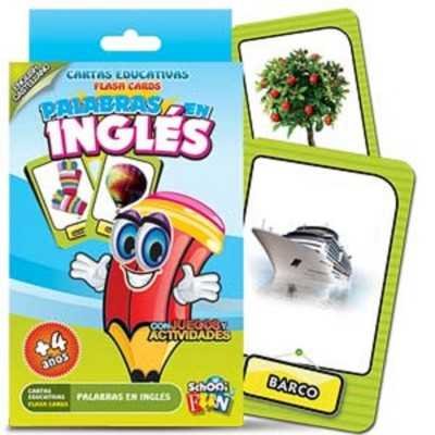 Cartas educativas Palabras en Inglés 55 cartas Schoolfun