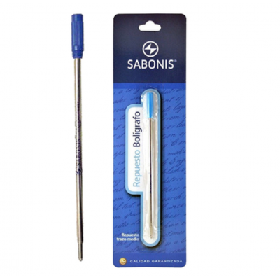 Repuesto para bolígrafo tipo Cross AZUL Sabonis