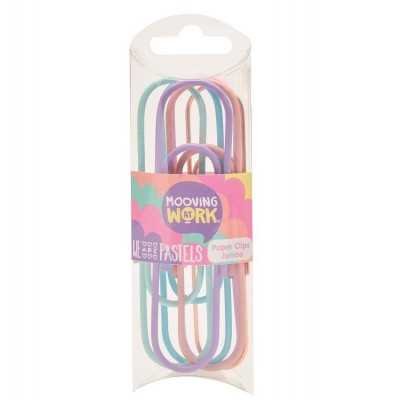 Clips Jumbo de 10 cm Pastels at Work x6 unidades Mooving