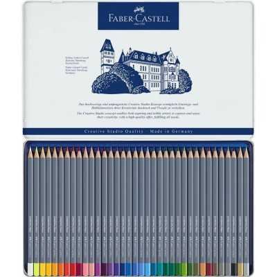 Lápiz Acuarelable Goldfaber 4100 x36 colores en lata Faber-Castell