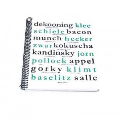 Cuaderno Dibujo Oficio 23x34 cm Letras Verdes hojas de 180 gramos Brock