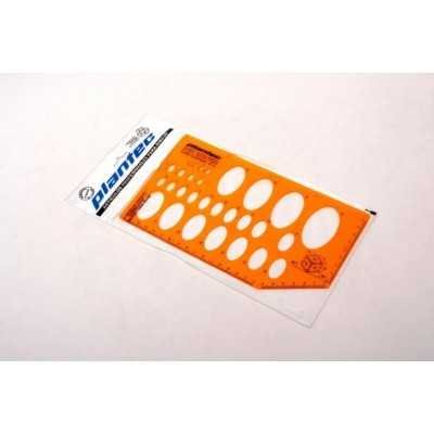 Plantilla Inyectada Profesional de Elipses Isométricas Mod 2131 Plantec