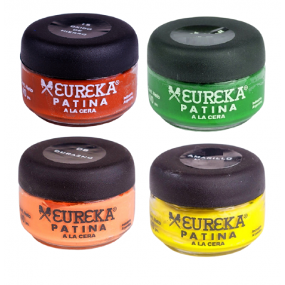 Patina a la Cera colores y metálicas x40 gramos Eureka