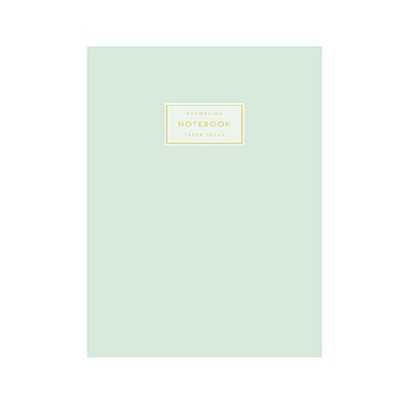 Cuaderno Acaballado 14x21 cm Verde Pastel x80 hojas rayadas Do Decorline