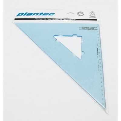 Escuadras acrilicas 35x 45gds. Plantec