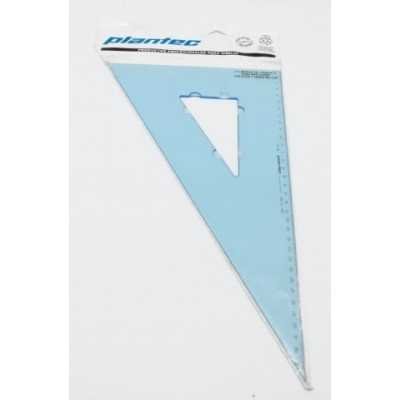 Escuadras acrilicas 35x 60gds. Plantec
