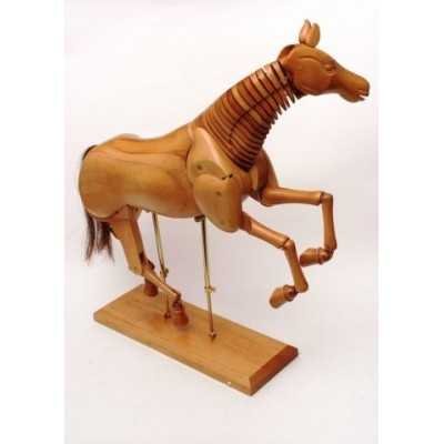 Caballo articulado de madera 50 cm. StationeryImag
