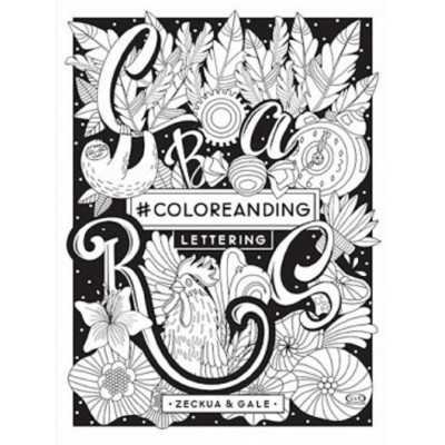 Libro para pintar Coloreanding Lettering V&R Editoras