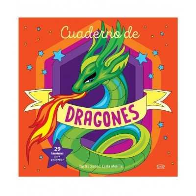 Libro para pintar Cuaderno de Dragones VR Editoras