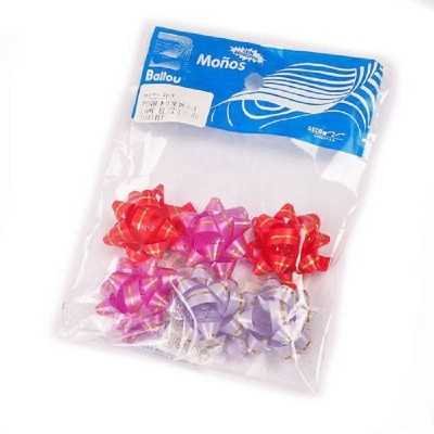 Moño chico liso blister x6 unidades Ballou