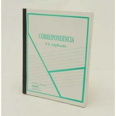 Cuaderno correspondencia nº 2 triplicado x 50 hojas