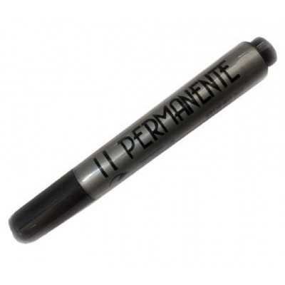 Marcador permanente 11 NEGRO punta redonda Ito