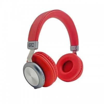 Auricular Bluetooth Rojo & Plateado Vintage Style GTC