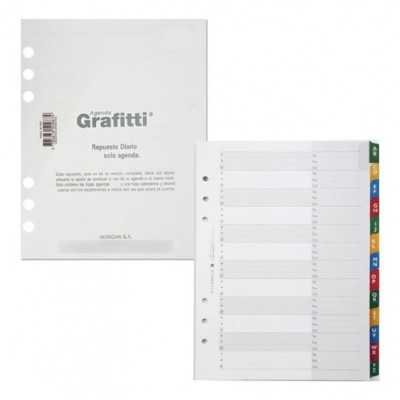 Repuesto Agenda Diaria Nº8 Grafitti solo cuerpo Morgan