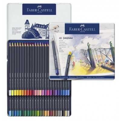 Lapiz Permanente Goldfaber 4100 x24 colores en lata Faber-Castell