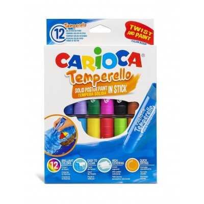 Tempera sólida Temperello x12 colores Carioca