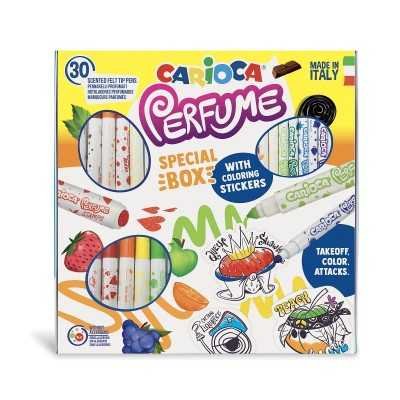 Marcadores Perfume x30 colores +stickers Carioca