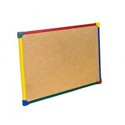 Pizarra de corcho de 40x60cm con marco de colores Fugi
