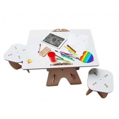 Pizarra blanca mesa Dooble de 70x56.5cm Fugi