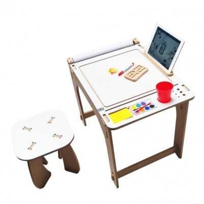 Pizarra blanca mesa Arty de 60x50cm Fugi