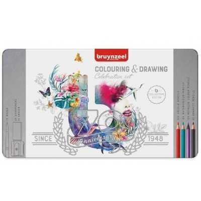Set de Lapices de colores x 66 piezas Coleccion 70 Aniversario Bruynzeel