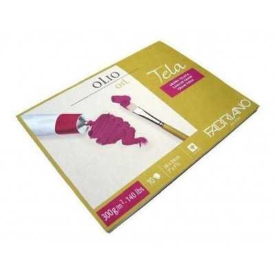 Block entelado de 300 gramos 24x32cm x10 hojas Fabriano