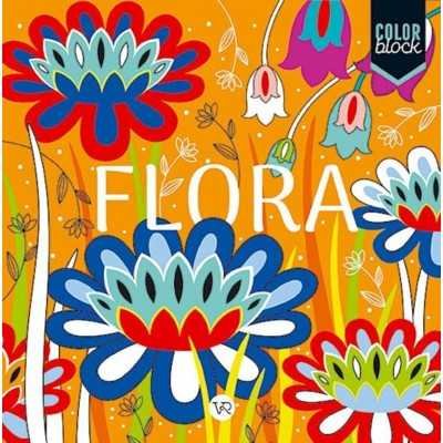 Libro para pintar Color Block Flora V&R Editoras