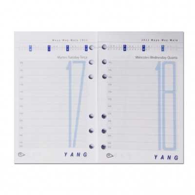 Repuesto Agenda Diaria Yang solo cuerpo Morgan