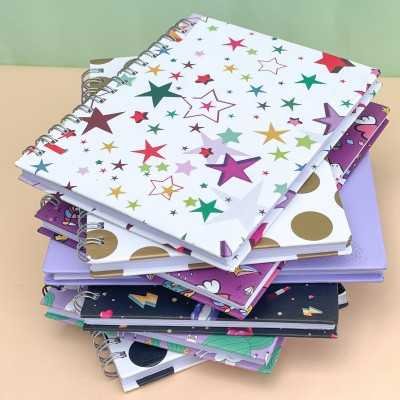 Cuaderno con Espiral Tapa Dura A5 x96 Hjs CUADRICULADO Paperland