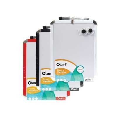 Pizarra 21x28cm magnética marco color Olami