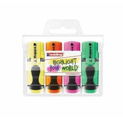 Set Mini Resaltador Art 7 NEON x4 unidades Edding