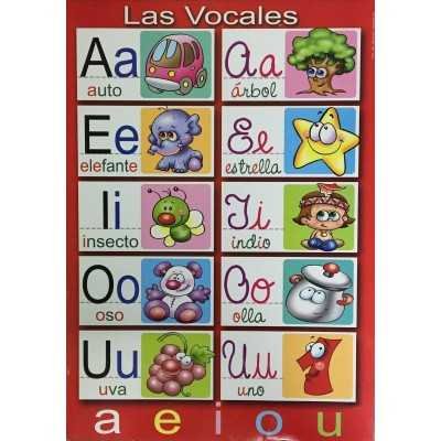 Láminas didácticas "LAS VOCALES" 50x70 cm