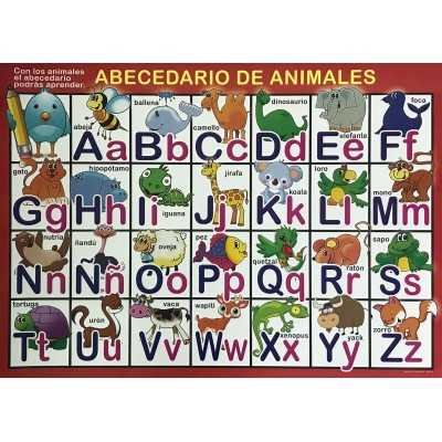 Laminas didácticas "EL ABECEDARIO DE ANIMALES" 50x70 cm