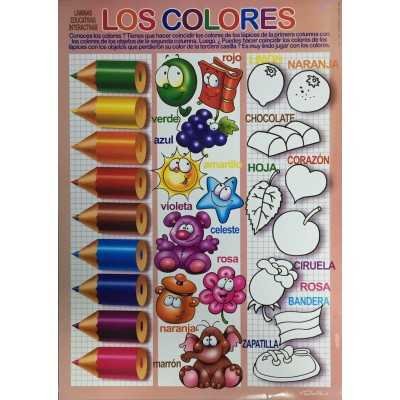 Láminas didácticas "LOS COLORES" 50x70 cm