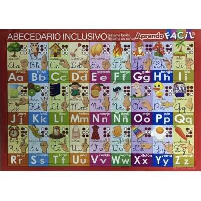 Láminas didácticas "ALFABETO INCLUSIVO" 50x70 cm