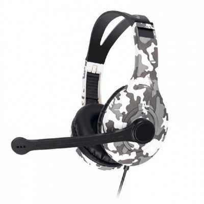 Auricular Headset Gaming HSG-609 Blanco camuflado GTC
