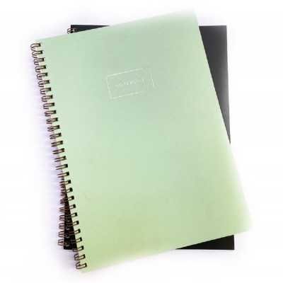 Cuaderno con espiral 18x25 cm hojas VERDE rayado Do Decorline