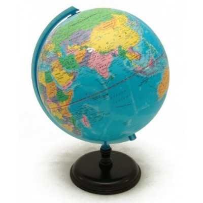 Globo terraqueo de 30cm base de madera
