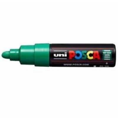 Marcador Posca PC 7M 4.5 - 5.5 mm Verde punta cónica Uni