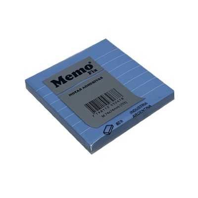 Nota adhesiva 74x74mm RAYADOS x80 hojas Memo Fix