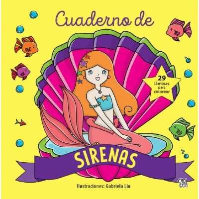 Libro para Colorear Cuaderno de Sirenas V&R Editoras