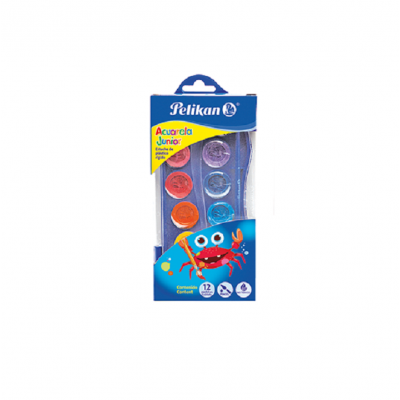 Acuarela junior x12 pastillas pastel con pincel Pelikan