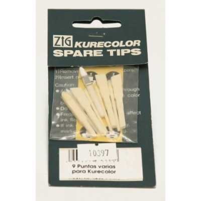 Puntas variadas x 9 unidades KCT-AS para marcador Kurecolor
