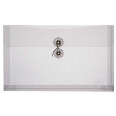 Sobre Plástico A4 horizontal transparente con hilo Rideo