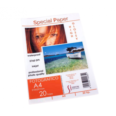 Glossy paper A4 MAX 230/235 grs. x20 hojas Stationery Imag