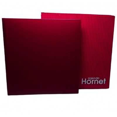 Agenda Semanal Hornet bordó sin canto dorado indice fijo Morgan