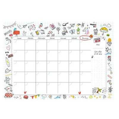 Organizador Mensual 29,7x21 cm Doodle x 28 paginas Talbot